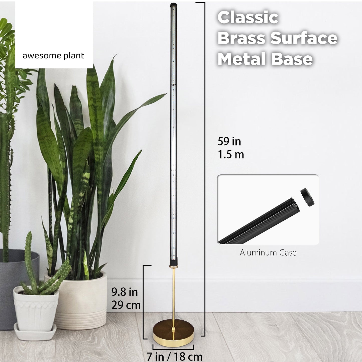 59 inch Vertical Plant Light Classic