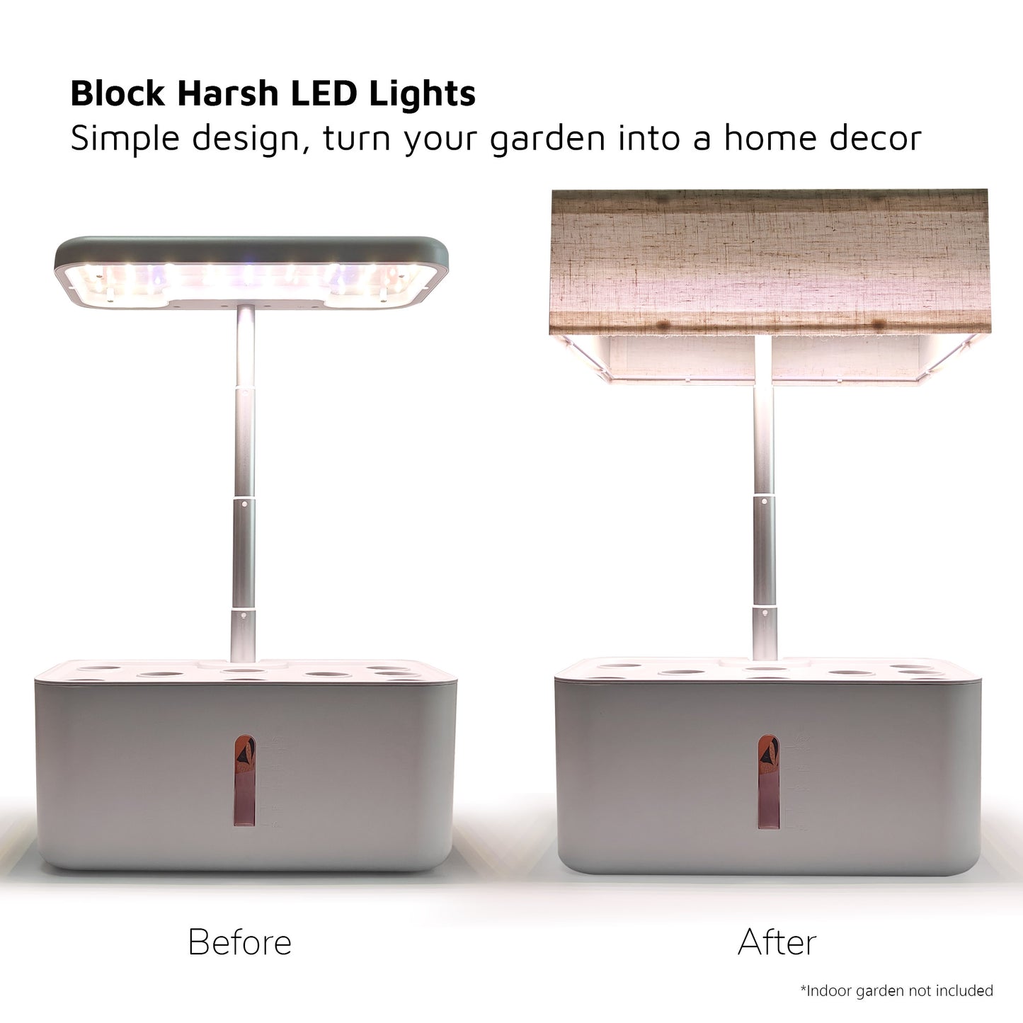 Lamp Shades for Indoor Garden (Compact for AeroGarden Harvest and more)