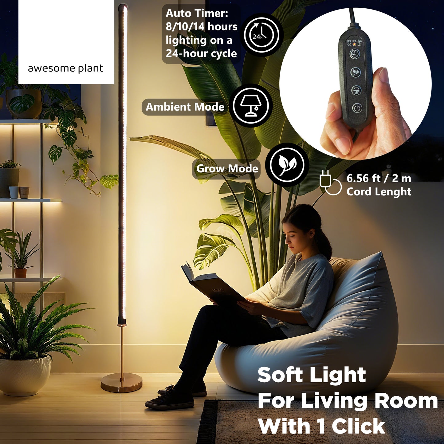 59 inch Vertical Plant Light Classic