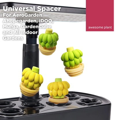 Banana Universal Spacer for AeroGarden and Other Indoor Hydroponic Gardens (8 Pack)