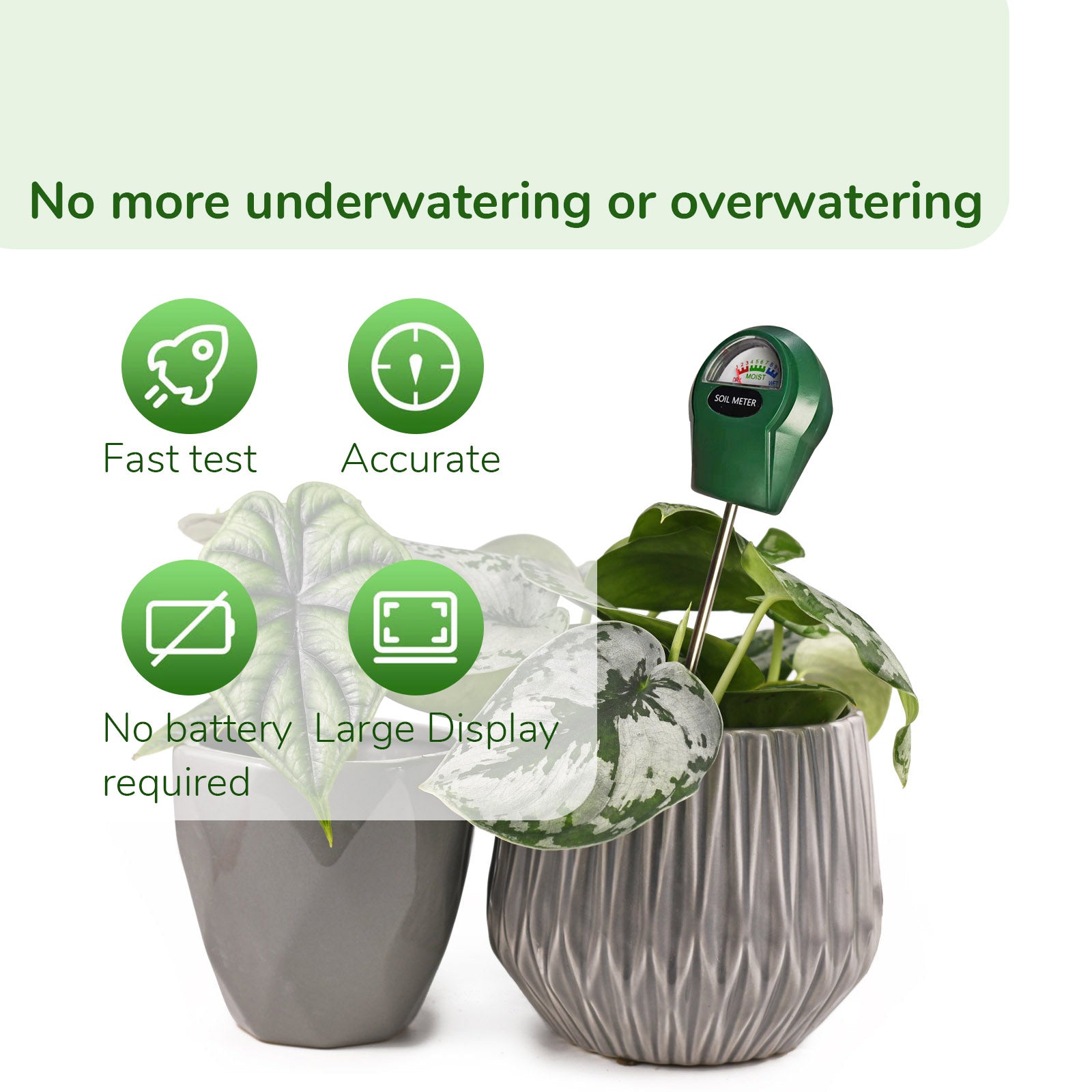 accurate soil moisture meter 2-Pack Soil Moisture Meter, No Battery Required
