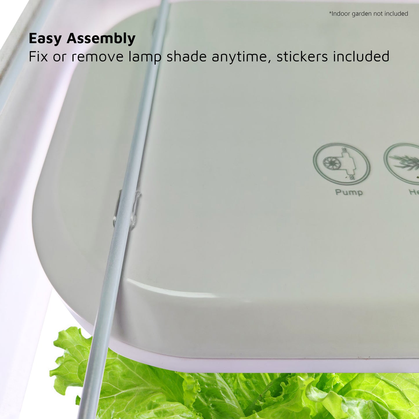 Lamp Shades for Indoor Garden (Compact for AeroGarden Harvest and more)