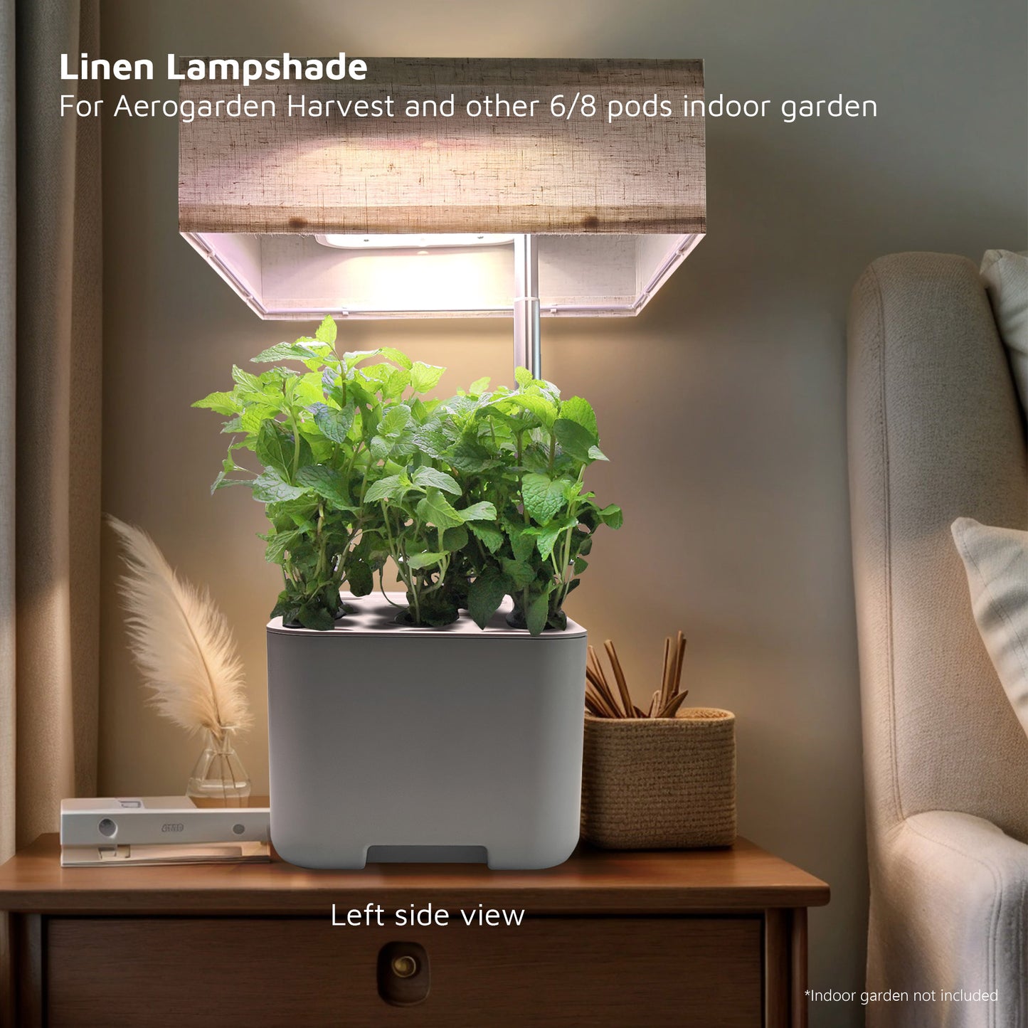 Lamp Shades for Indoor Garden (Compact for AeroGarden Harvest and more)