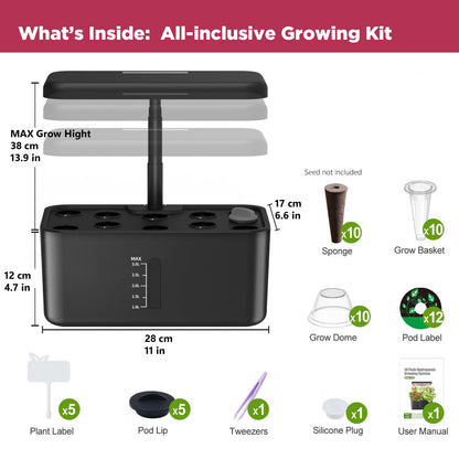 Awesome Plant 10Lite Indoor Hydroponic Garden