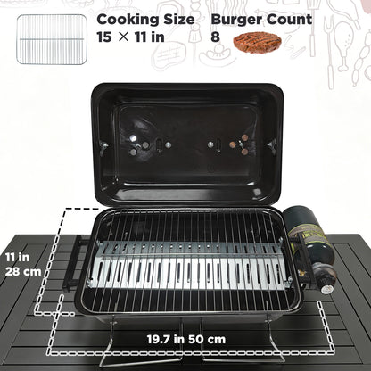 Tabletop 1-Burner Gas Grill
