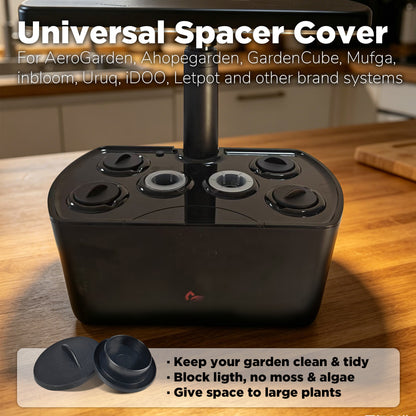 18 Pcs Universal Plant Spacer for Indoor Hydroponic Garden, Black